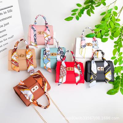 China Wholesale handbagsSoutheast Asia small square bag2021women's fashion scarf women's shoulder bag foreign trade silk portable small bag for sale