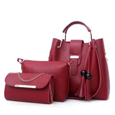 China Luxury Handbags New 3PCS New Fashion High Quality Set Female Handbag Shoulder Bag Travel Shopping Ladies Cross - Body Bag for sale