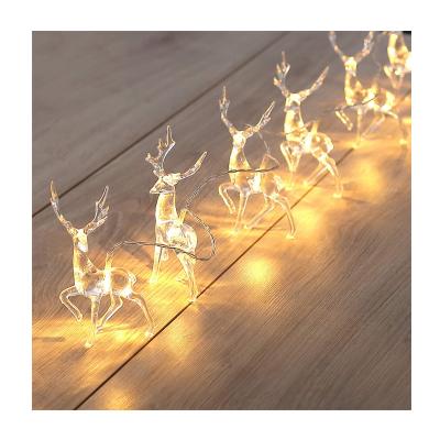 China Decorate Factory Direct Supply Battery Box Christmas Decoration Led Lights Christmas Elks String Lights for sale