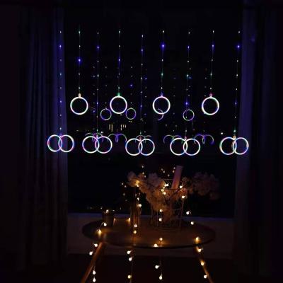 China Christmas/Holiday Led Decorative Warm White Stars String Xmas Fairy House Lighting Curtain Light for sale