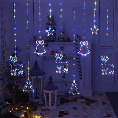 China Christmas/Christmas Holiday Holiday Customs Lead Outdoor Lights Warm White Curtain For Ramadan Star Decoration Light for sale