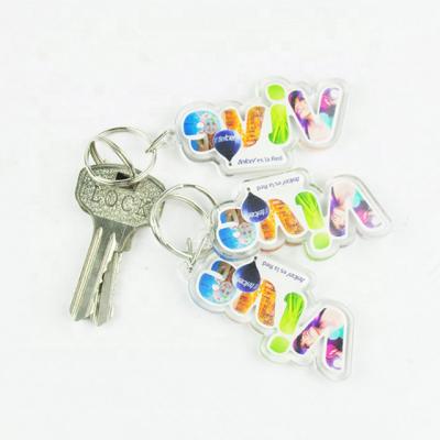 China Company Acrylic Different Shapes Logo Custom Cheap Acrylic Key Chain for sale