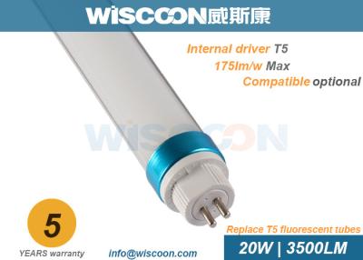 China 20 Wattage G5 T5 Fluorescent Lamp Ra80 Rotatable Cap For Office / Home for sale