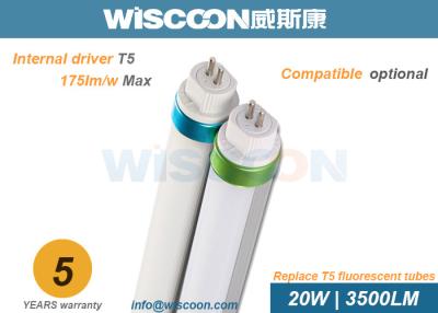 China High Efficiency 20 W T5 LED Lights Tube Ra80 For Reception Room / Supermarket for sale