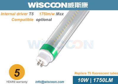 China High Efficiency 2 Feet Led Tube Light G5 Pins With Isolate Driver , 10 W Power for sale