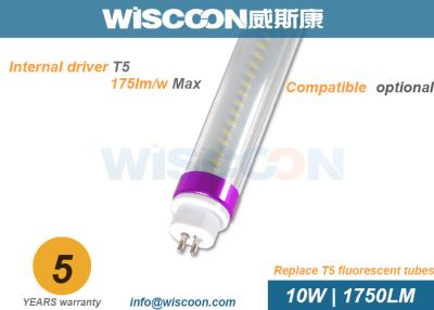 China 10 Watt 2ft LED Tube Light IP44 With Single End Input , High Efficiency for sale