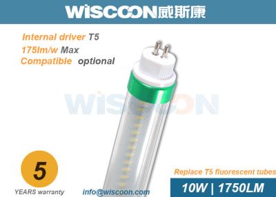 China 10 W Slim 2ft LED Tube Light T5 600mm With Isolation Driver , 160 Lm/W Efficiency for sale