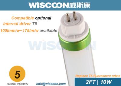 China Pies del rendimiento energético 2 SMD llevaron la luz del tubo T5 10 vatios con 50-60Hz Frequencyy en venta