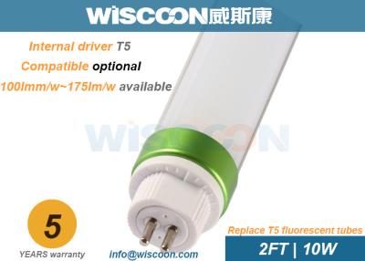 China El alto vatio T5 del lumen 10 llevó el reemplazo de las luces 2 pies con la sola entrada del extremo en venta