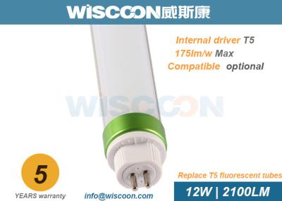 China 12W Warm White T5 LED Tube Light 3ft 100 Lm/W For Fluorescent Tube Replacement for sale