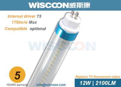 China 3Ft 180 Lm/W SMD2835 Slim Led Tube Light , Pure White LED T5 Tube For Supermarket for sale