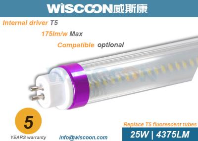 China 1500mm 25 Watt Slim LED Tube Light T5 G5 Pins With Aluminum Body , CRI 80Ra for sale