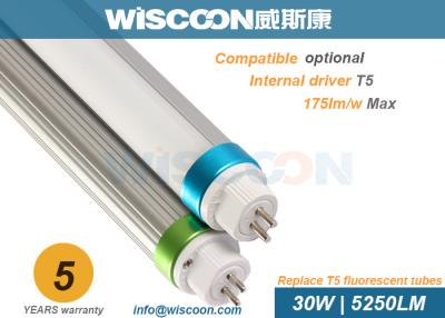 China 5 de T5 do diodo emissor de luz da substituição pés de tampa Ra80 leitosa leve dos tubos com 3000K-6500K CCT à venda