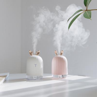 China Outdoor Ultrasonic Portable Nano Spray Mini USB Air Water Mist Car Humidifier 7 Colors With Rabbit and Deer Cute Pet Shape Gift for sale