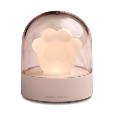 China Modern Small Cute Animal Smart Touch LED Night Light Music Bedside Lamp Music Silicone 7 Colors Night Lamp Soft Toy For Kids Bedroom for sale