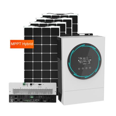 中国 -Local Grid and Grid Tied Solar Inverter Wifi High Efficiency 120A MPPT Hybrid Solar Inverter 481mm*313mm*117mm 販売のため