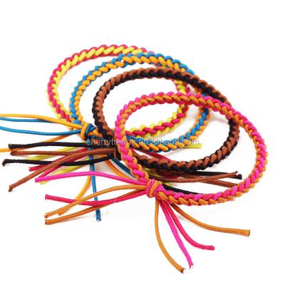 China FASHIONABLE Stretch Braided Elastic Bracelet Braided Bracelet Hair Ties for sale