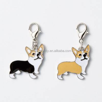 China TRENDY Metal Dog Head Chain Bag Pendant Charm for sale