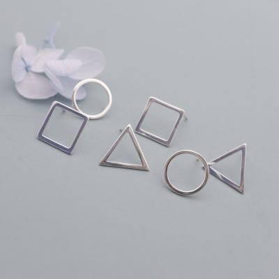 China SayYes CLASSIC Jewelry 925 Sterling Silver Earring Stud Accessory Silver Plated In Geometric Shape For Women for sale