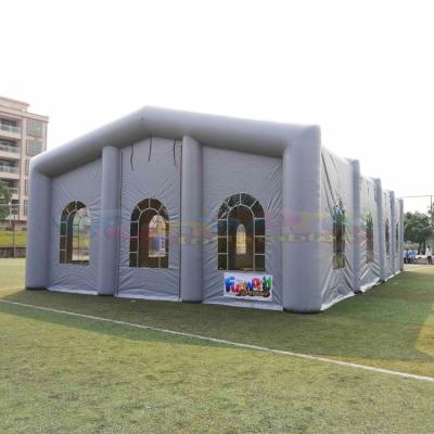 China PVC coated new design nylon/0.4mm PVC tarpaulin blow up marquee structure giant inflatable carpa Para fiestas inflatable tent for sale for sale