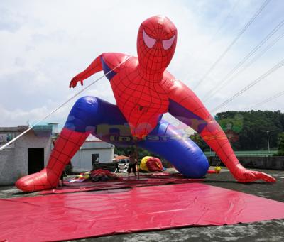 China PVC coated nylon new design events promotional explosion advertising inflatable games spiderman model for sale for sale