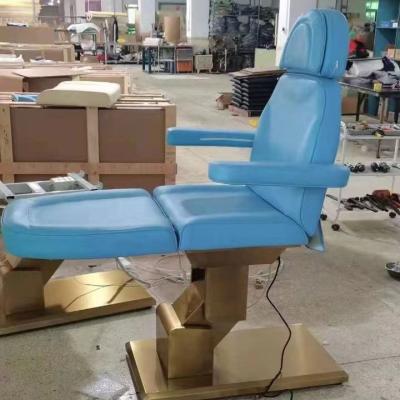 China Adjust Luxury Manufacturer Diant Belle Appearance Spa Facial Bed Massage Table Multifunctional White Electric Beauty Chair for sale