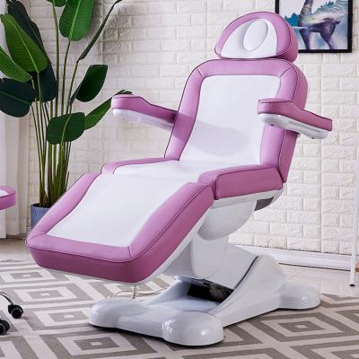 China Beautiful Appearance Diant Factory Supply Custom Adjust Extended Three Section Chair Eyelash Extension Electric Beauty Cosmetic Bed for sale