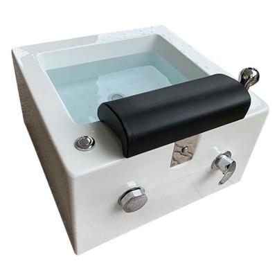 China Diant Sale Beauty Nail Shop Basin Fiberglass Pedicure Sink Foot Spa Modern Luxury Hot Massage Basin For Sale for sale