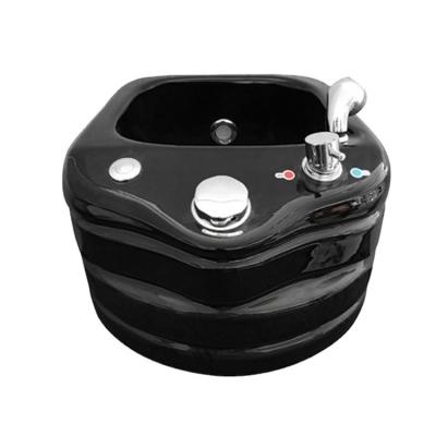 China Portable Sink Modern Luxury Wholesale Pedicure Foot Massage Shop Nail Diant Ceramic Bowl For Beauty Salon Spa for sale