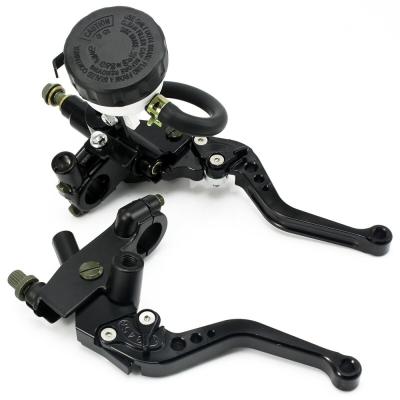 China Aluminum Black CNC Brake Clutch Levers Grip Handle For Honda For Yamaha for sale