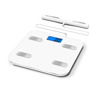 China LCD Display New Design Electronic Sensors Blue 8 - Tooth Body Fat BMI Smart Scale Analysis With Handle Bar for sale