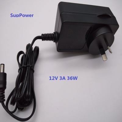 China Electronic products power adapter input 100v 240v ac dc 50/60hz 1.5a 12v 3a 36w adapter wallmount tytpe for sale