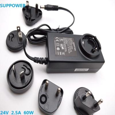 China Interchangeable Adapter Power PA1060 100V 240V 5A 60W AC Adapter Plug PA1060-XXXIBZZZ for sale