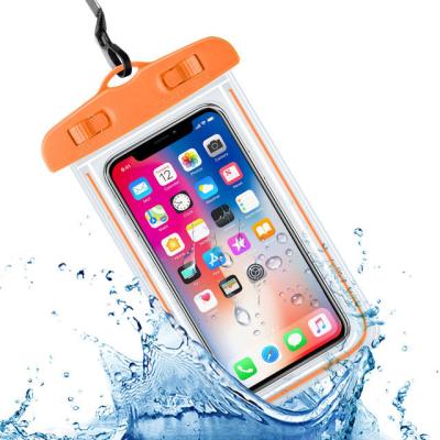 China Waterproof Waterproof Phone Case For Iphone Samsung Xiaomi Swimming Mobile Phone Dry Bag Bottom Water Proof Bag Coque Cover for sale