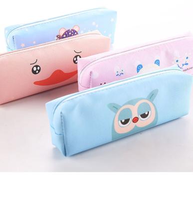 China Schools & Korean Kawaii Lovely Offices PU Large Capacity School Bag Pencil Bag Lovely Girl Letter Pencil Bag Gift School Supplies for sale