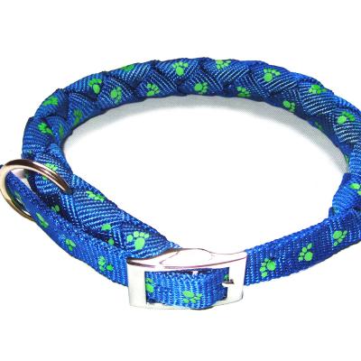 China Viable Luminous Led Dog Collar Dog Footprints, Handwoven Collars For Pet, Pet Collars for sale