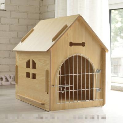 China Best Selling Small Bone Breathable Wooden Kennel Wooden Kennel Cute Dog Cage for sale