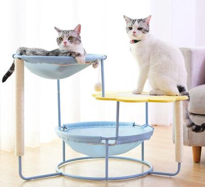 China Universal Breathable Four Season Cat Bed Pet Cat Hammock Swing Removable And Washable Cat House for sale