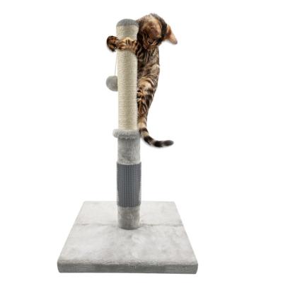 China Durable Stocked Activity Tree Tower with Hanging Ball Cat Claw Scratcher Cat Tree Tower Toys for sale