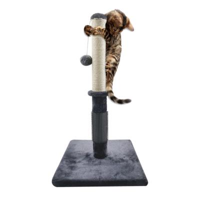 China Durable Stocked Activity Tree Tower With Hanging Ball Cat Claw Scratcher Cat Scratching Selling Tower for sale