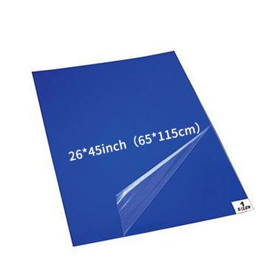 China Custom Cleanroom Blue Color Door Sticky Mat and Size Gray White Floor Dust Free Peelable 3.0c Coat for sale