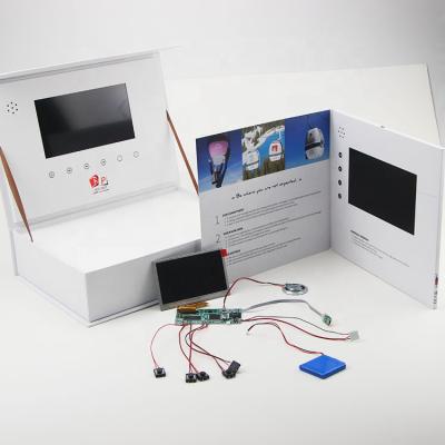 China HD Codeless Paper 4.3, 5,7,10.1inch LCD Video Video Brochure Card Box For Business Gift for sale