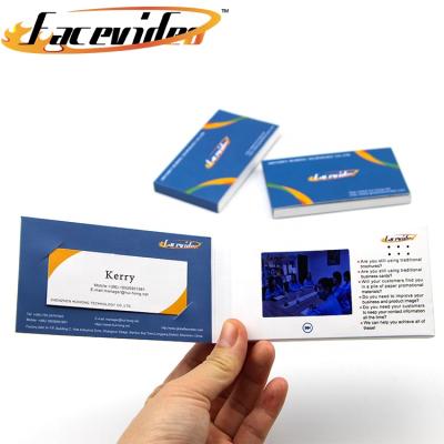 China Hot Selling Europe Customized E-commerce Personal Printing Card 2.4 Inch Mini LCD Display VCR Digital Name Card for sale