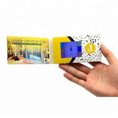 China Business Gift Style New 2.4 Inch LCD Screen Printing Promotional Business Card Visual Digital Name Card for sale