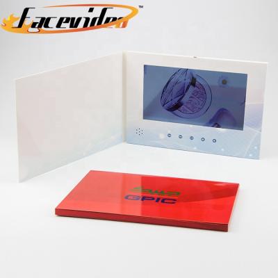 China Europe China manufacturer custom paper craft 10.1 inch media player lcd video advertising book apparel brochure for sale