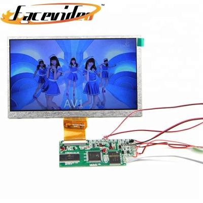 China Indoor handcraft 7 inch human body induced TFT LCD display module panel video brochure with control boards for sale