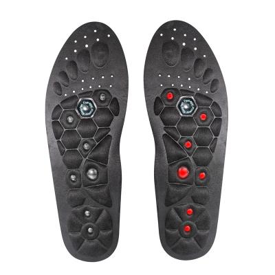 China Acupressure Pain Relief Therapy Foot Amazon Massage Inner Shoe Washable And Cuttable Gel Magnetic Acupuncture Insoles for sale