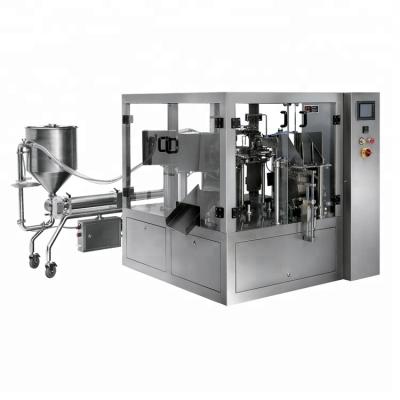 China Food Premade Automatic Pouch Liquid And Paste Thick Packaging Machine for sale