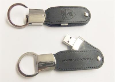 China OEM Zwarte Echte de Flitsaandrijving Keychain van Leerusb/de Aandrijving van de de Penduim van de Wartelstijl Te koop