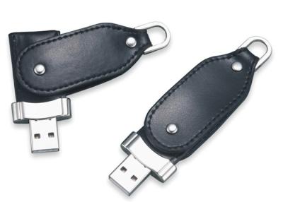 中国 カスタマイズされるロゴの浮き出しの白革 USB のフラッシュ ドライブ USB 2.0 販売のため